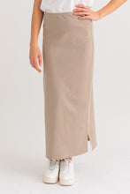 Load image into Gallery viewer, Knit Taupe Maxi Skirt
