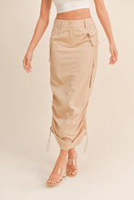 Load image into Gallery viewer, Beige Pocket Cargo Skirt
