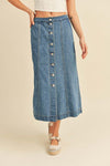 Casual Stroll Denim Skirt