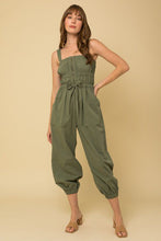 Load image into Gallery viewer, Hunter Smocked Zip Up Jumpsuit
