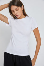 Load image into Gallery viewer, Basic Slub Tee in Off White
