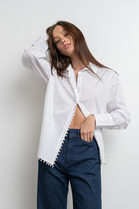 Pearly Chic Button Down