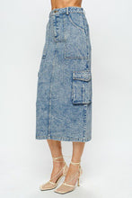 Load image into Gallery viewer, Kylie Denim Cargo Skirt
