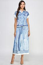 Load image into Gallery viewer, Illusion Denim Silk Set
