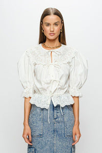 Emme Eyelet Blouse