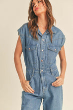 Load image into Gallery viewer, Denim Utility Jumpsuit
