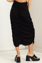 Load image into Gallery viewer, Match my Vibe Black Parachute Skirt
