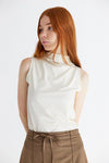 Dianne Mock Neck Top in Ivory