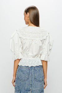 Emme Eyelet Blouse