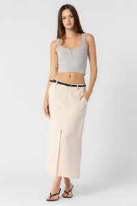 Tailored Vibes Belted Skirt