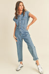 Denim Utility Jumpsuit