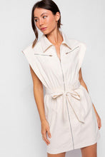 Load image into Gallery viewer, Ecru Utility Shirtdress
