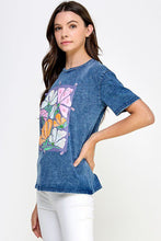 Load image into Gallery viewer, Denim Bloom Tee
