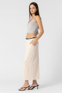 Tailored Vibes Belted Skirt