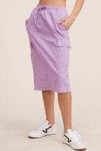 Load image into Gallery viewer, Ulla Lilac Cargo Skirt
