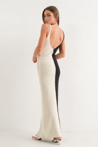 Ying Yang Crochet Maxi Dress