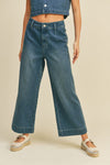 Washed Denim Marine Pants