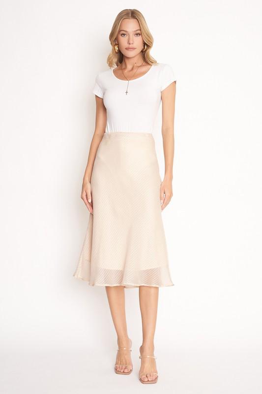 Femme Chic Cream Skirt