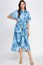 Load image into Gallery viewer, Illusion Denim Tie Waist Dress
