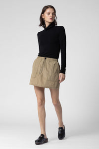 Taupe Nylon Skirt