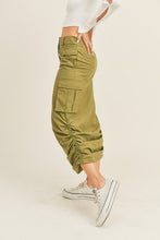 Load image into Gallery viewer, Olive Pocket Cargo Skirt
