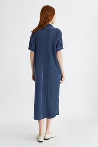 The Luke Dress In Dusty Blue