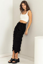 Load image into Gallery viewer, Match my Vibe Black Parachute Skirt
