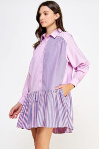 Sweetest Day Lilac Poplin Dress