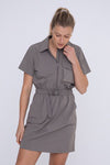 Cool Cargo Dress in Stone