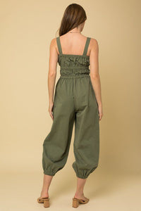 Hunter Smocked Zip Up Jumpsuit