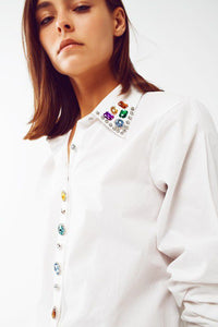 Bejeweled Button Down