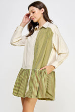 Load image into Gallery viewer, Sweetest Day Olive Poplin Dress
