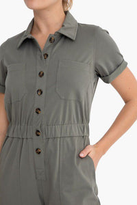 Utility Jumpsuit in Olive