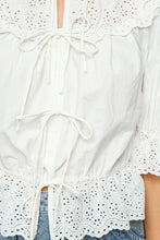 Load image into Gallery viewer, Emme Eyelet Blouse
