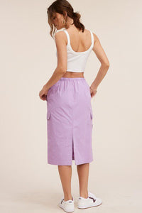 Ulla Lilac Cargo Skirt