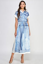 Load image into Gallery viewer, Illusion Denim Silk Set
