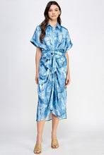 Load image into Gallery viewer, Illusion Denim Tie Waist Dress
