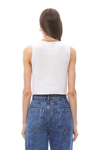 Kendall White Knit Vest