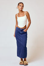 Load image into Gallery viewer, Denim Blue Maxi Skirt
