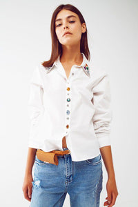 Bejeweled Button Down