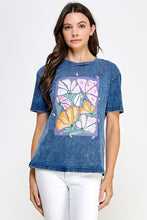 Load image into Gallery viewer, Denim Bloom Tee
