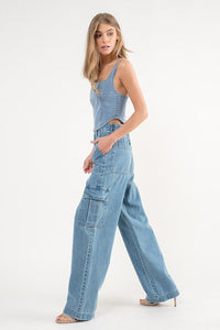 Cargo Denim Trousers