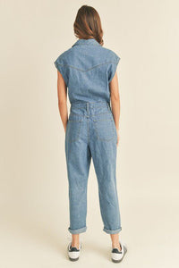 Denim Utility Jumpsuit