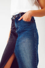 Load image into Gallery viewer, Gemini Denim Maxi Skirt
