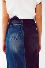 Load image into Gallery viewer, Gemini Denim Maxi Skirt
