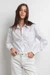 Bling Poplin Button Down Shirt