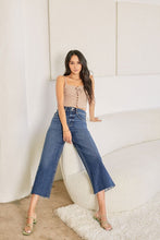 Load image into Gallery viewer, High Rise Wide Cropped Jeans
