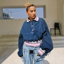 Load image into Gallery viewer, Sporty Denim Top
