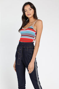 Striped Multicolour Top