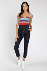 Striped Multicolour Top